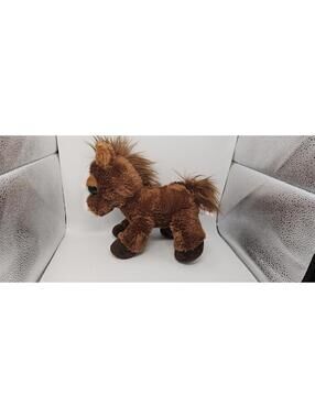 Aurora-Plush Brown Horse Stuffed Animal Toy